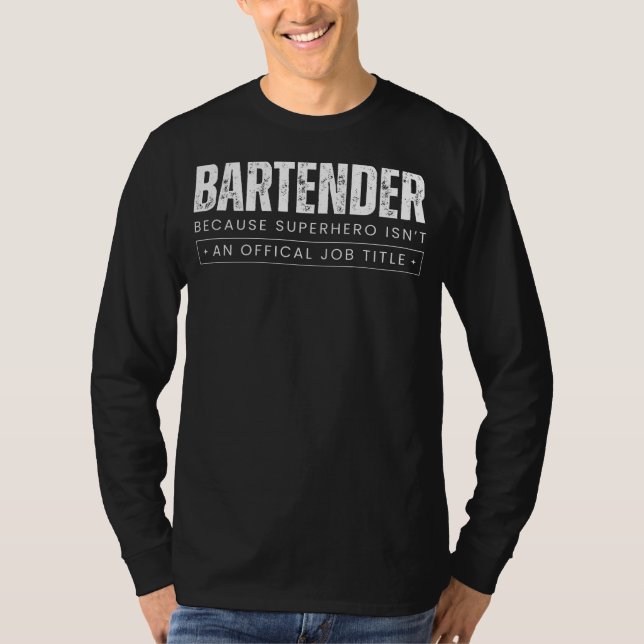 Blandologisk markering lös: Bartender - för Su T Shirt (Framsida)