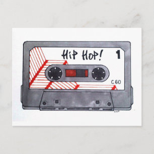 Blandtejp av typen Cute retro hip hop Vykort