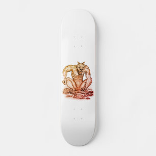 Blandvarelse - Troll Djävulen och Golem Mini Skateboard Bräda 18,5 Cm