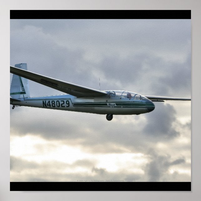 Blanik Sailplane Landing Poster (Framsidan)