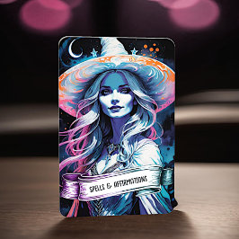 Blank Affirmation Spell Cards Visitkort