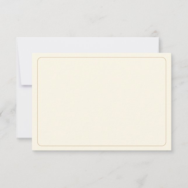 Blank All Anledning Kräm Off Vit Kant Anteckningskort (Framsida)