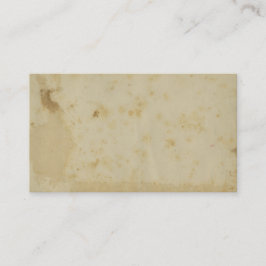 Blank Antique Nedfläckad 1870's Parchment Visitkort