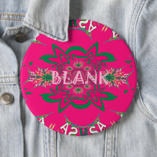 Blank baby vivid rosa blommigt lila shade monogram knapp