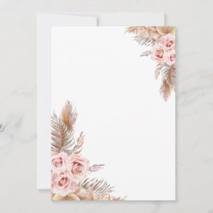 Blank Boho-kort Spara Datumet