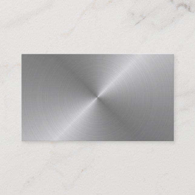 Blank borstade metalldesignvisitkorten visitkort (Framsida)