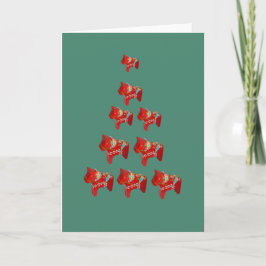 Blank Dala Horse Card Helgkort