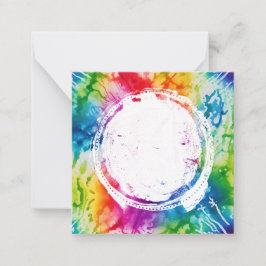 *~ BLANK DIY Tie Dye Inspire AP62 Note Card Anteckningskort