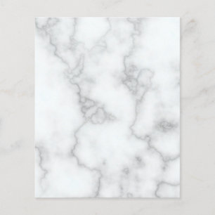 Blank Elegant Faux White Marble Flygblad
