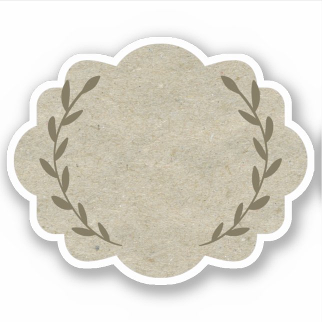 Blank elegant vagfty Spice burk etiketter Sticker (Framsida)