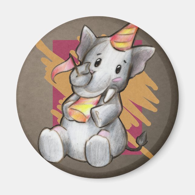 Blank Elephant Magnet (Framsidan)