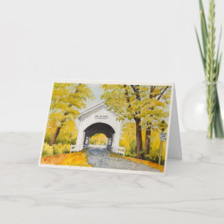 Blank Fall Bridge Card Tack Kort