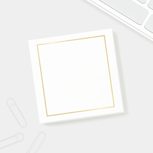 Blank Faux Gold Foil Post-it Block (Skapare uppladdad)