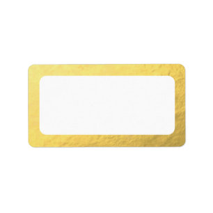 Blank Faux Guld Adress Adressetikett