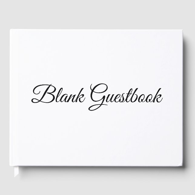 Blank Fully Anpassade Bröllop Guestbook Gästböcker (Framsida)