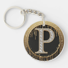 Blank Gold Letter P Present