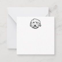 Blank Goldendoodle-notecard - anpassa den