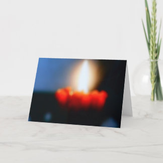 BLANK GREETING CARD - CANDLE HELGKORT