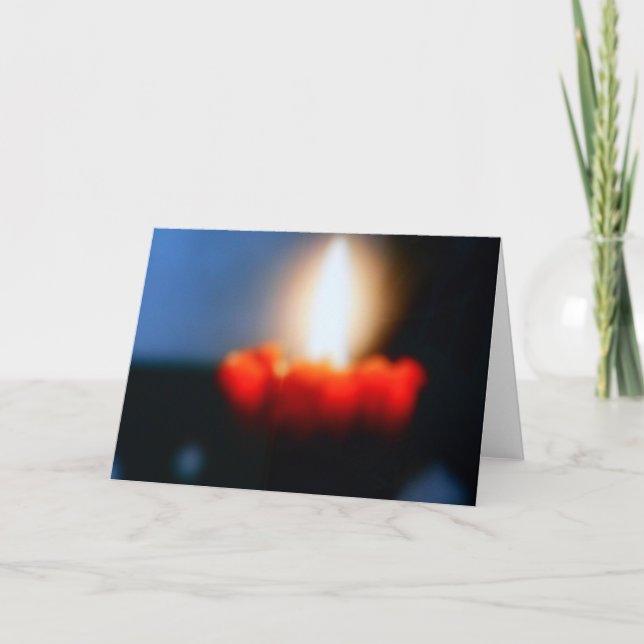 BLANK GREETING CARD - CANDLE HELGKORT (Framsida)
