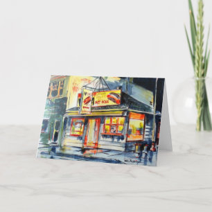 Blank Greeting Card-Red Hett Ranch, Chicago Kort