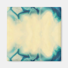 Blank gul Aqua Blue Crystal Spara datumet Magnet