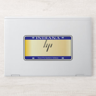 Blank Indiana State License Plate HP Laptopskin