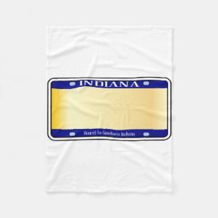 Blank Indiana State License Plats Fleecefilt
