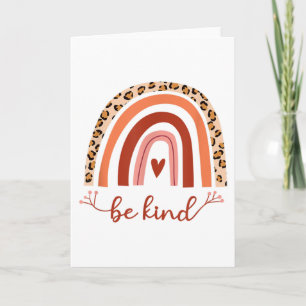 Blank inspiration av typ Boho Rainbow Cheetah Kort