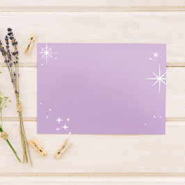Blank kelestial Starlight-bekräftelse/offert Tack Kort