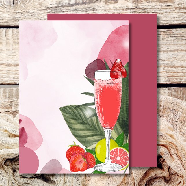 Blank Lägg till din egen Brunch BubLY Mimosa-inbju Inbjudningar (Skapare uppladdad)