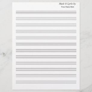 Blank Lakan Music Blank 12 Staves inga kluster