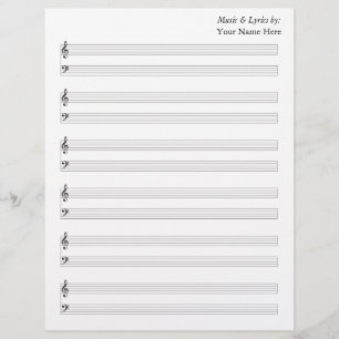 Blank Lakan Music Piano Staves
