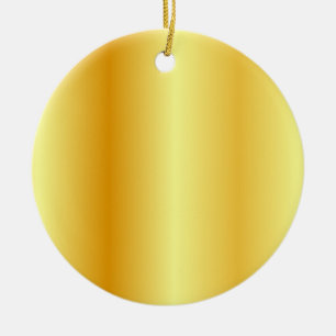 Blank mall för Faux Guld Metallic Anpassningsbar-u Julgransprydnad Keramik