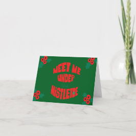 Blank Mistletoe-jul Kort