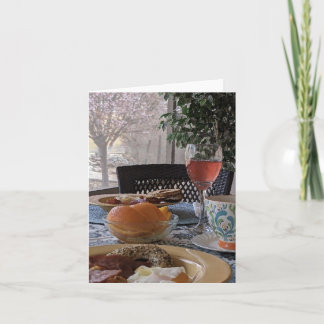 BLANK NOTECARD BRUNCH PORCH LAZY DAY RELAX TACK KORT