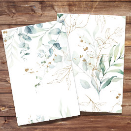 Blank Papper Lakan-vattenfärg Eucalyptus Greenery