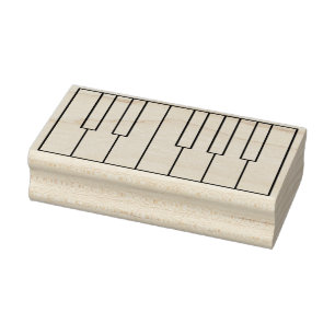 Blank Piano eller Tangentbord Nycklar Stämpel