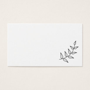 Blank Rustic Laurels Visitkort