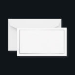 Blank Silver och Vita Bröllop-råd och Önskemål Rådkort<br><div class="desc">Lägg till en personlig beröring till bröllop med ett silver bröllop-kort och ett önskemål-kort. Det här rådgivningskortet har silver gräns på vit bakgrund. Perfekt för bröllop,  babydusch,  födelsedagsfest,  möhippa,  bachelorette-fest och alla särskilda tillfällen. Obs! Folidinformationen simuleras i teckningen. Ingen faktisk folie kommer att användas vid skapar av denna produkt.</div>