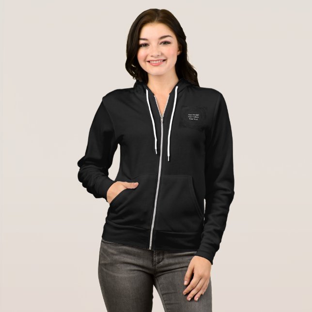 Blank - Skapa din egen Anpassningsbar Hoodie T Shirt (Hel framsida)