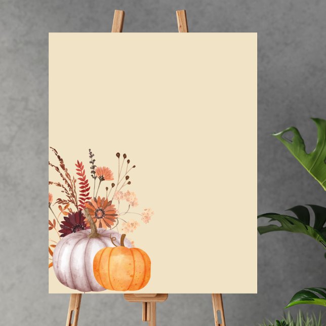 Blank Skapa din egen boho faller pumpinbrott Poster (Skapare uppladdad)