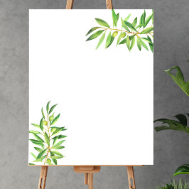 Blank Skapa din egen sädesgrej vid Olive gren Poster