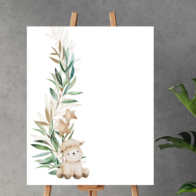 Blank Skapa din egen söta lilla lammgrej Poster (Skapare uppladdad)