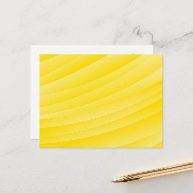 BLANK SKAPAR DIN EGEN GULT POSTCARD VYKORT (Fram/Back In Situ)