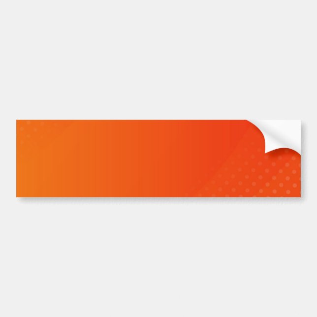 BLANK SKAPAR DIN EGEN ORANGE BUMPER STICKER BILDEKAL (Framsidan)