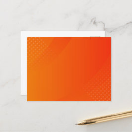 BLANK SKAPAR DIN EGEN ORANGE POSTCARD VYKORT