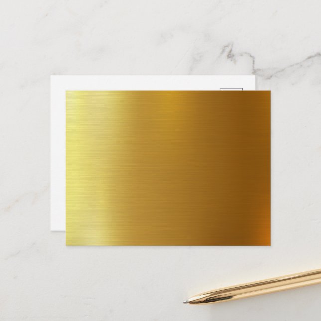 BLANK SKAPAR DIN EGEN POSTCARD GULD VYKORT (Fram/Back In Situ)