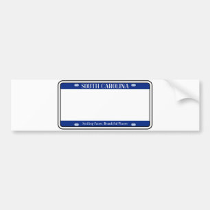 Blank South Carolina State License Plats Bildekal