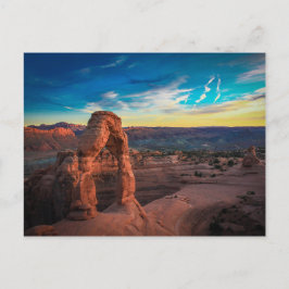 Blank Sunset på Arches National Park Utah Postcard Vykort