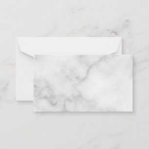 Blank White Marble Bröllop Rådkort
